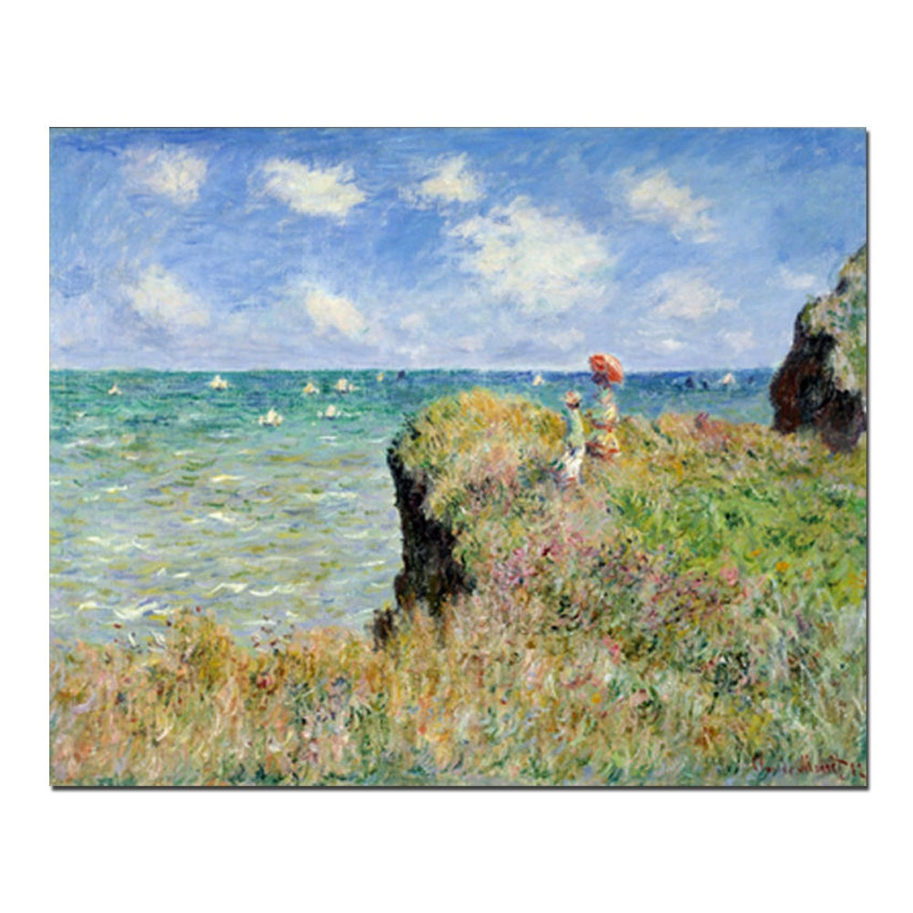 Hand Painted Claude Monet Well-known Seascape Impressionist Reproduction Landscape Oil Paintings