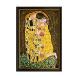 Museum Quality Gustav Klimt Kiss Pure Handmade Gold Foil Decorative Canvas Art Famous Reproduction Oil Painting for Art Gallery