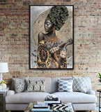 African Painting Canvas Print Home Decoration African Women Wall Art Print