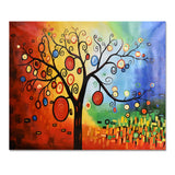 Guest Room Hanging Palette Knife Abstract Lucky Art Modern Apple Money Tree Oil Painting