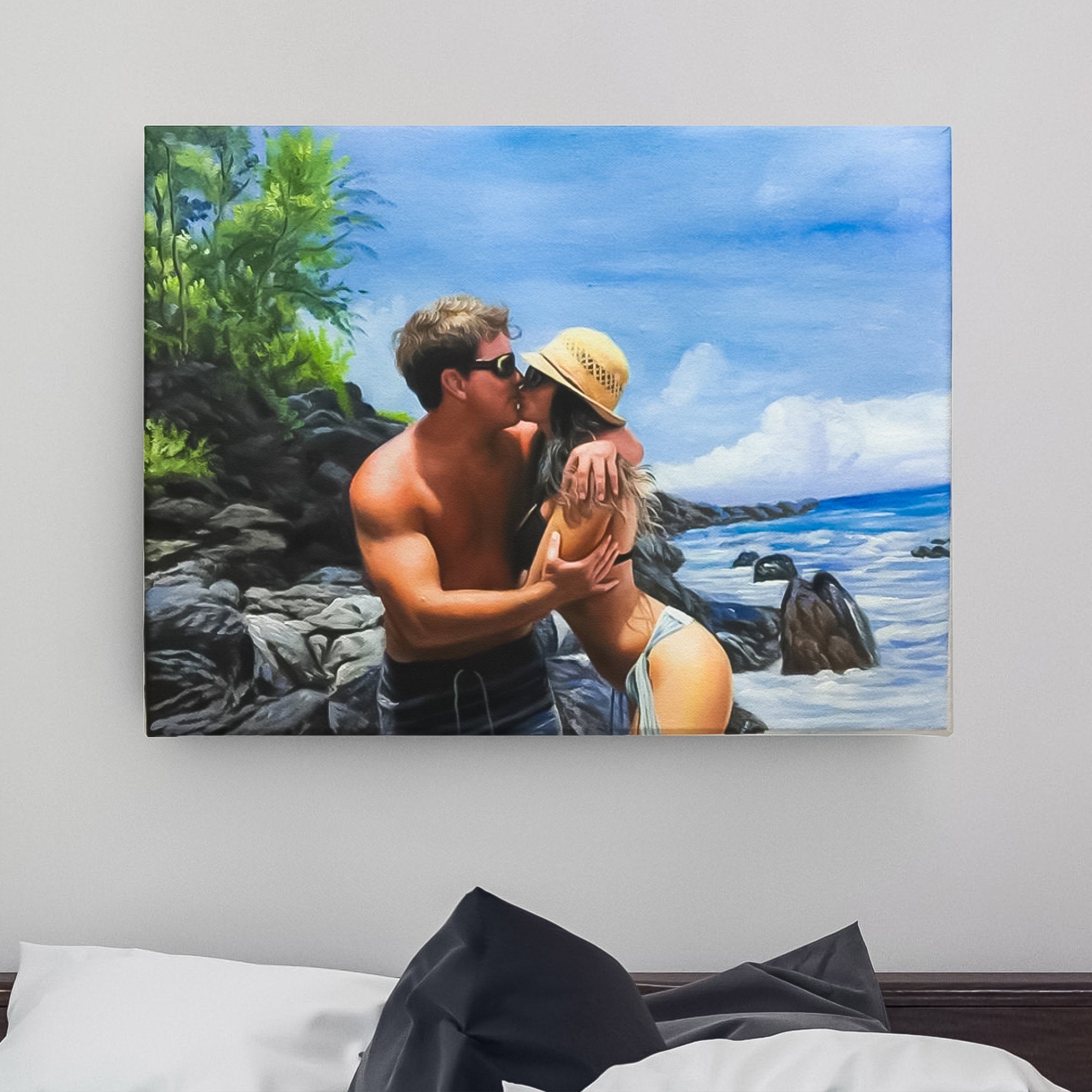 High-Quality Custom oil painting from photo | Drawing from photo | Custom house drawing | Couple painting | Family oil painting |