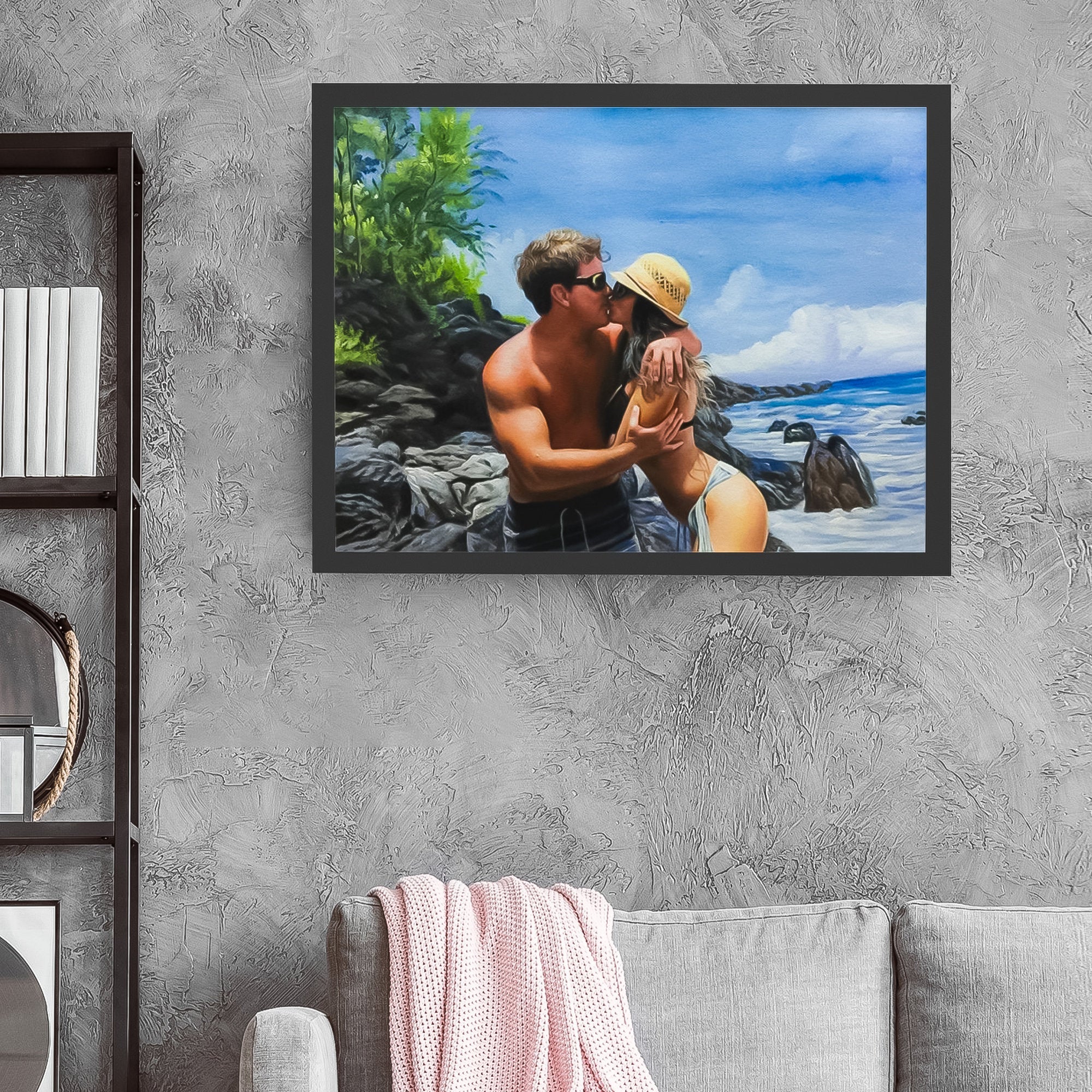 High-Quality Custom oil painting from photo | Drawing from photo | Custom house drawing | Couple painting | Family oil painting |