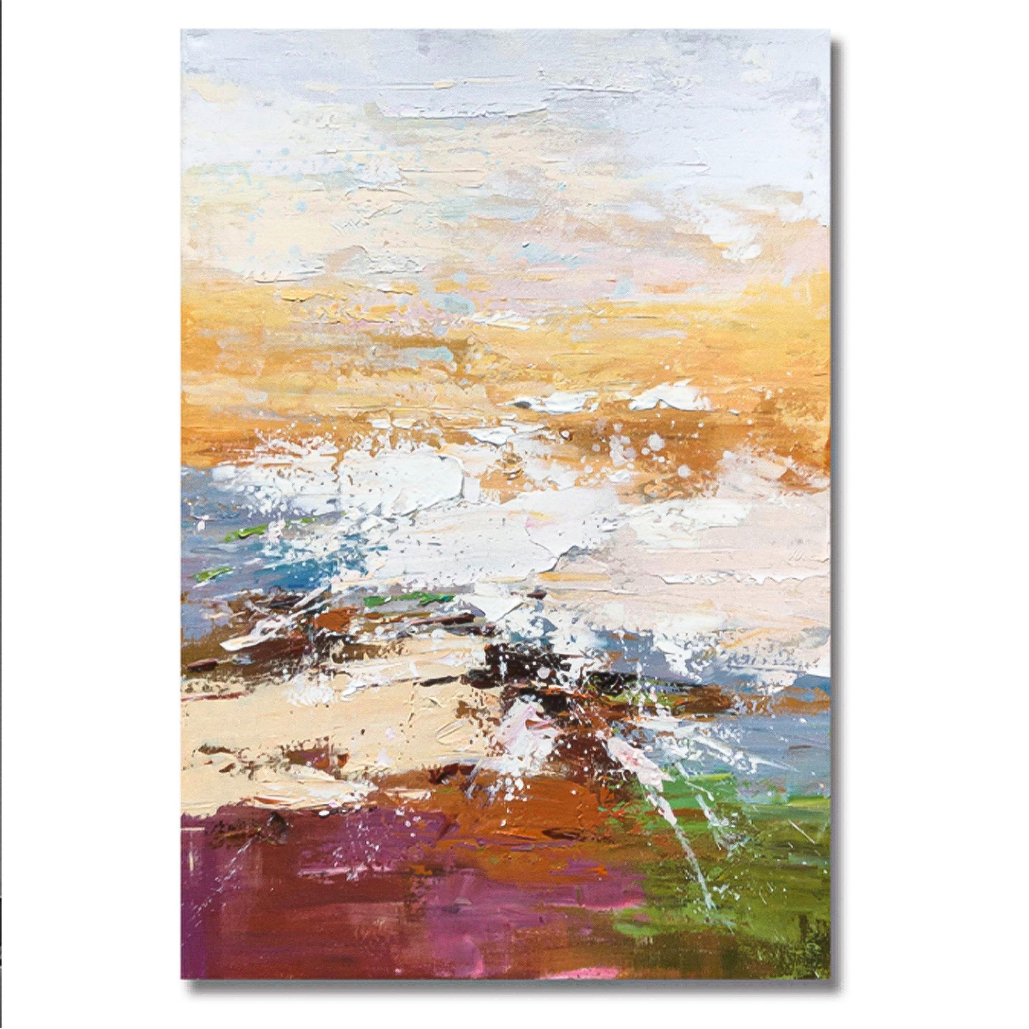 Sky Sunset Multicolor Abstract Oil Painting Colorful Wall Art