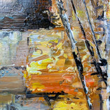 2 piece wall art gallery wall set City oil painting Large City Painting On Canvas Set of 2 Vertical