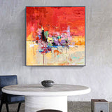 City Scape Painting Huge Abstract Art Palette Knife Canvas City Oil Painting Modern City Painting Urban Life Art