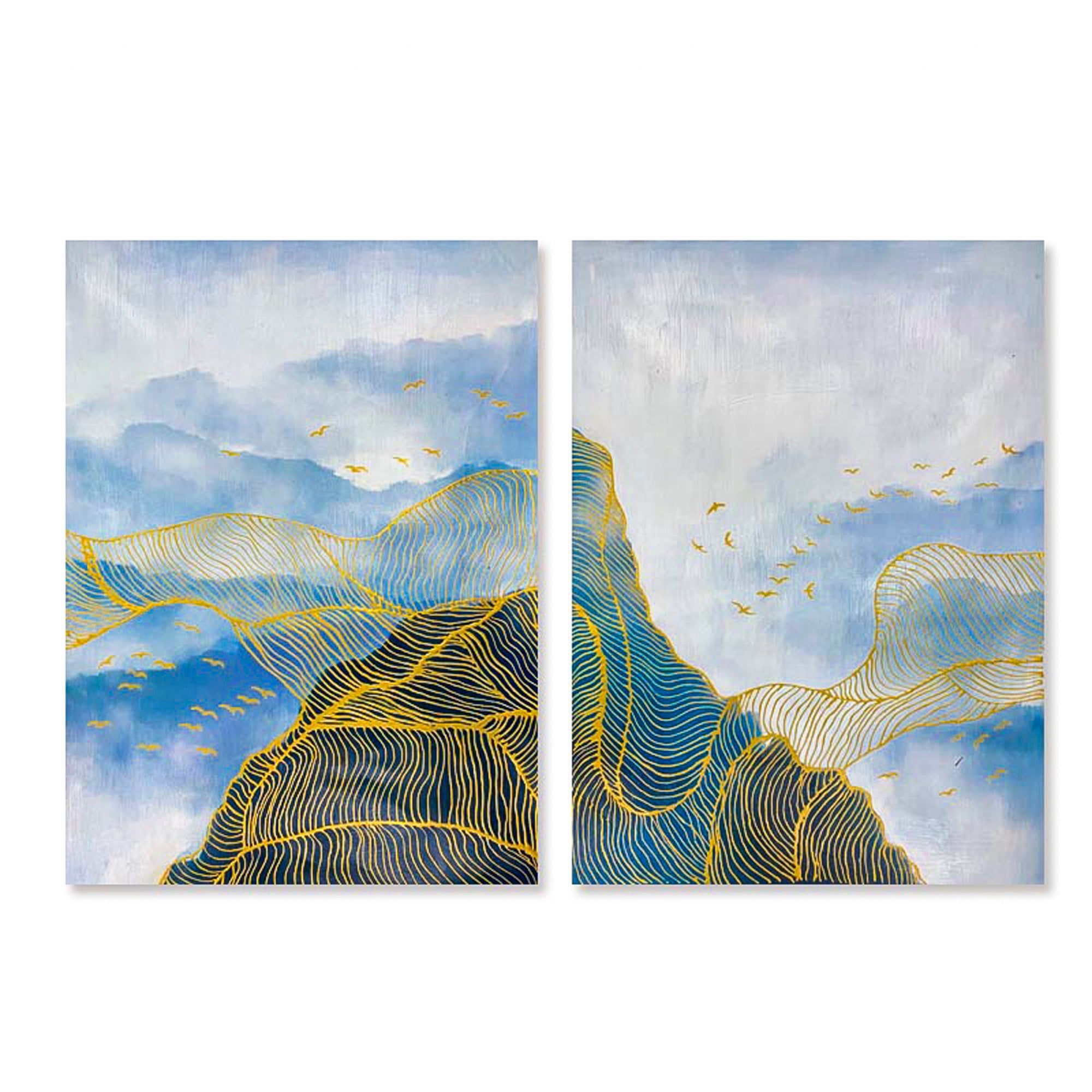 2 piece wall art gallery wall set smokey mountain wall art mountain wall art framed set of 2 vertical