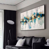 Creative Abstract Huge wall art Oil Painting Abstract brush stroke art Wall Art therapy Horizontal