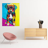 Labrador art labrador retriever wall art colorful dog painting dog painting canvas vertical