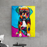 Labrador art labrador retriever wall art colorful dog painting dog painting canvas vertical