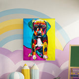 Labrador art labrador retriever wall art colorful dog painting dog painting canvas vertical