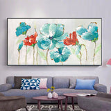 Floral oil painting Modern pop art style Impressionism abstract still life oil painting original and oil painting and wall hanging