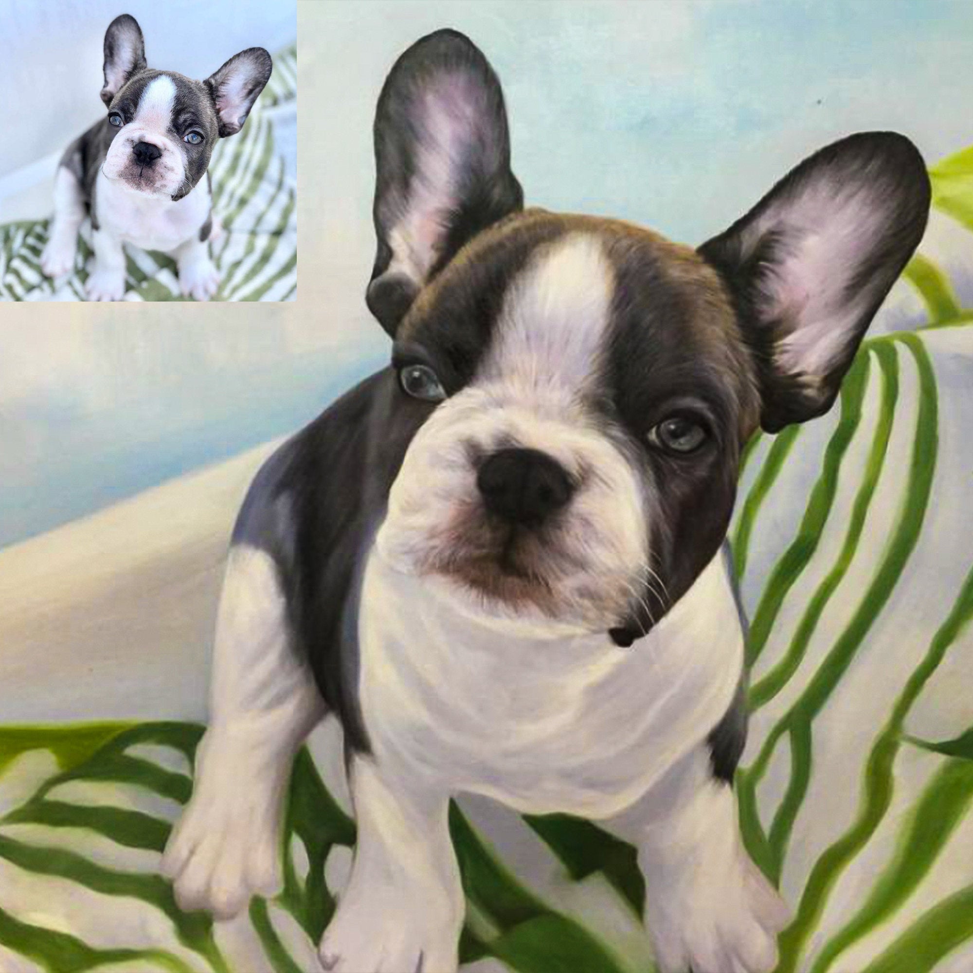 Artist painting of your pet | Custom house portrait | Small pet painting on a canvas |  Pet painting from photo