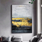 Dark ocean art Ocean Oil Painting vertical brush stroke art ocean themed wall art