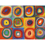 Squares with Concentric Circles, Famous Abstract by Wassily Kandinsky