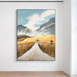 mountain biking wall art nature mountain charm mountain wall decal mountain bike oil painting