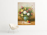 floral oil painting vintage Impressionism abstract still life oil painting original and oil painting and wall hanging