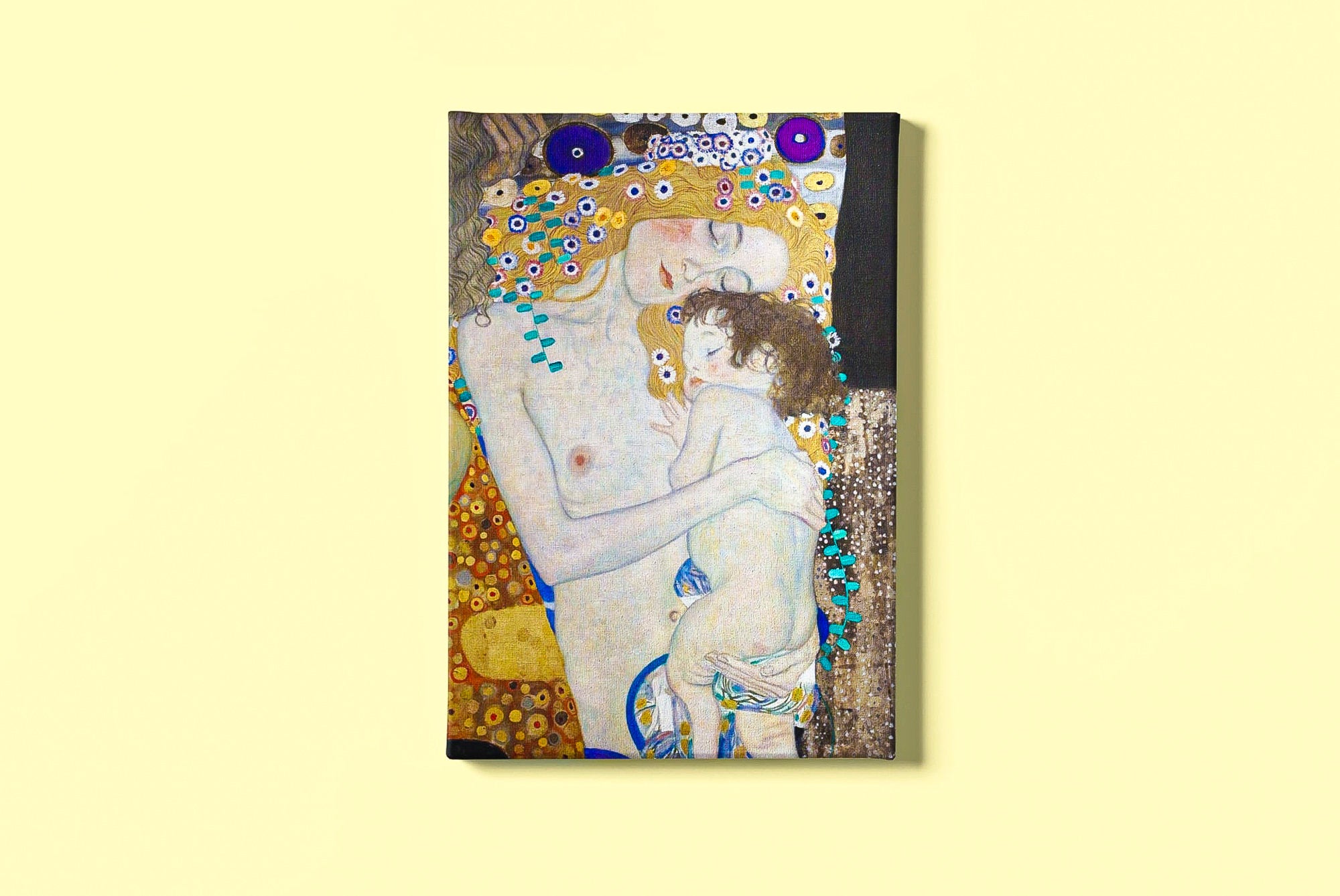 Gustav Klimt mother and child print framed or unframed your choice 100% handmade Oil painting by the Master