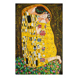 The kiss framed Gustav Klimt or unframed your choice 100% handmade Oil painting by the Master