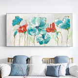 Floral oil painting Modern pop art style Impressionism abstract still life oil painting original and oil painting and wall hanging