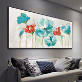 Floral oil painting Modern pop art style Impressionism abstract still life oil painting original and oil painting and wall hanging