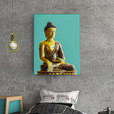 Buddha painting buddha statue buddha home decor heavy textured palette knife original oil painting on canvas