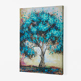 Pine tree art, Huge wall art Oil Painting, handmade 100% vertical heavy textured art